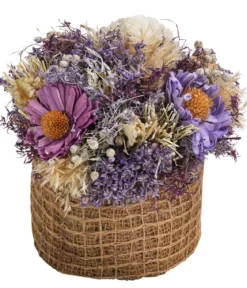 Gesteck Trockenblumen, lila