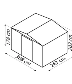 Globel Gerätehaus Somnium 108, ca. B308/H202/T247 cm