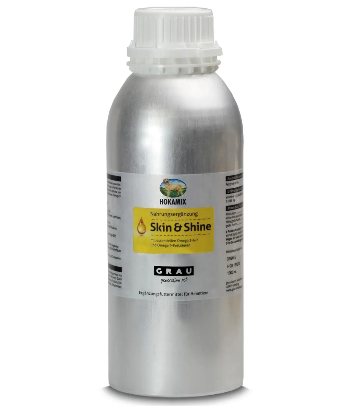 GRAU Ergänzungsfuttermittel für Katzen und Hunde Hokamix Skin & Shine
