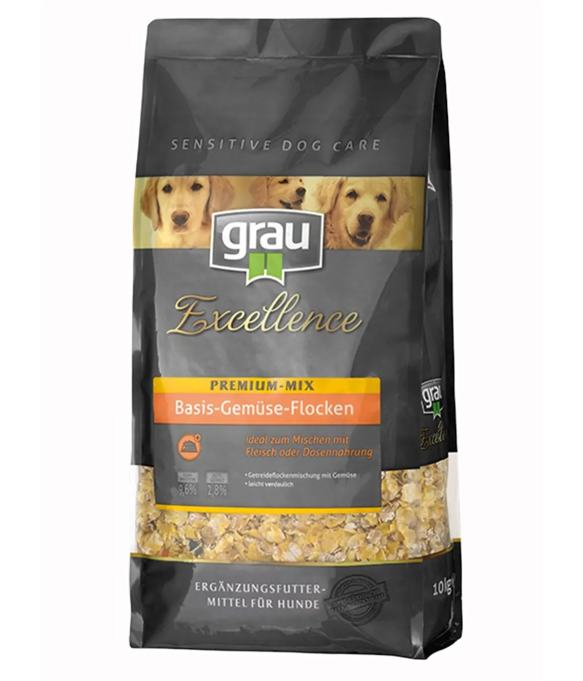 GRAU Ergänzungsfuttermittel für Hunde Excellence Premium-Mix Basis-Gemüse-Flocken, 10 kg