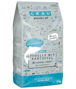 GRAU Trockenfutter für Hunde Adult, Monoprotein 12 kg