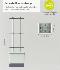 Gusta Garden Chili-Pflanztopf Charly Chili XL, ca. B34,7/H138/T28,1 cm