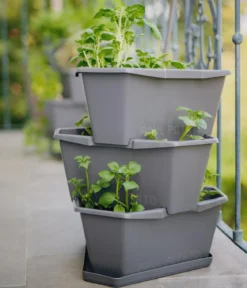 Gusta Garden Kartoffelturm Paul Potato Starter, 3 Etagen, ca. B44/H50/T44 cm