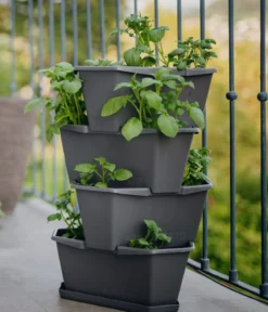 Gusta Garden Kartoffelturm Paul Potato Starter, 4 Etagen, ca. B44/H65/T44 cm