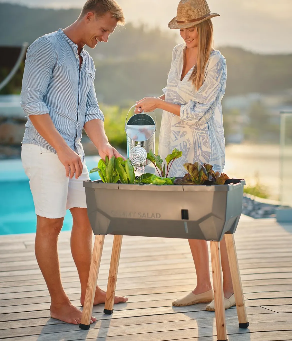 Gusta Garden Mini-Hochbeet Sammy Salad, ca. B79/H75/T37,5 cm