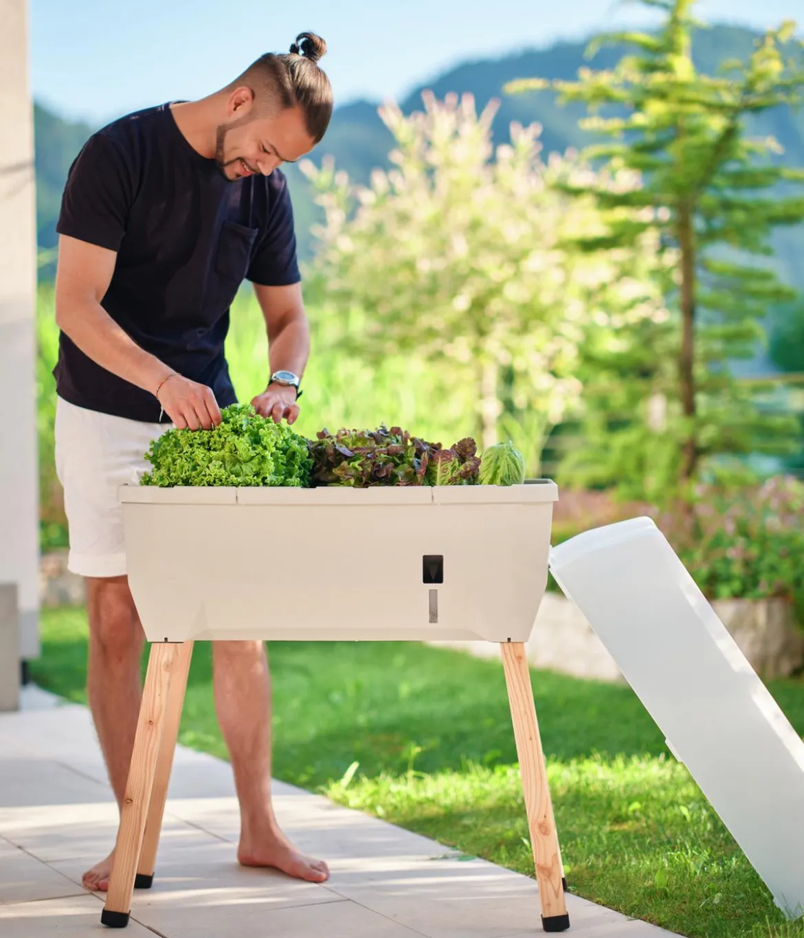 Gusta Garden Mini-Hochbeet Sammy Salad, inkl. Haube, ca. B79/H95/T38 cm