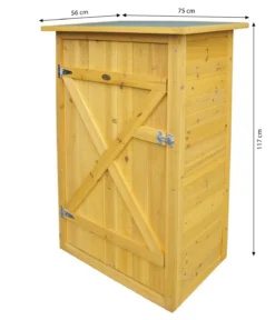 Habau Gartenschrank Flachdach, ca. B75/H117/T56 cm