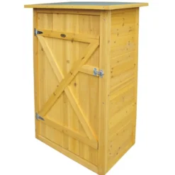 Habau Gartenschrank Flachdach, ca. B75/H117/T56 cm