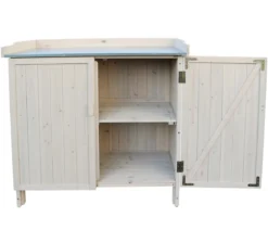 Habau Gartentisch Lino mit Unterschrank, ca. B98/H95/T48 cm