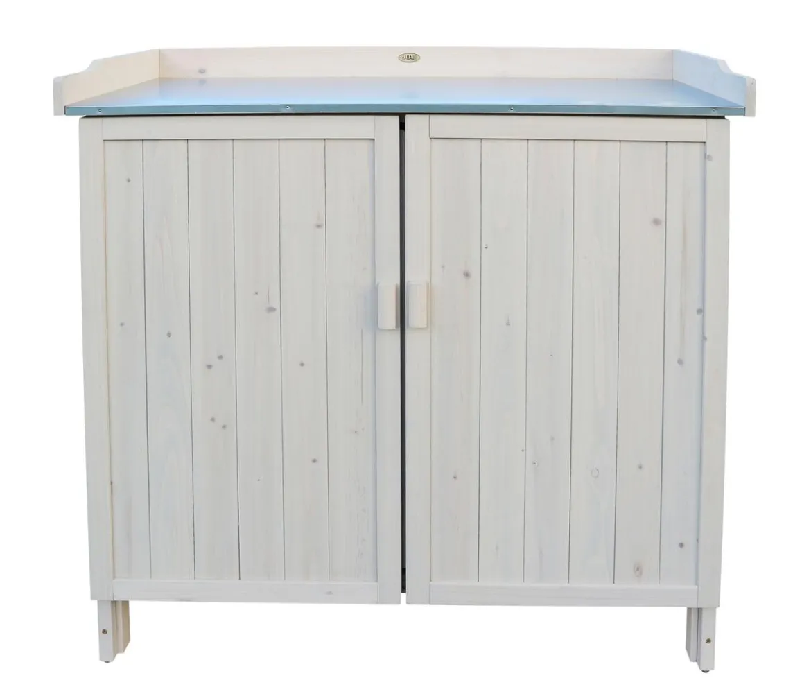Habau Gartentisch Lino mit Unterschrank, ca. B98/H95/T48 cm