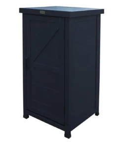 Habau Holz-Gartenschrank Alan, anthrazit, ca. B45/H91/T45 cm