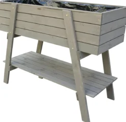 Habau Holz-Hochbeet Alina, hellgrau, ca. B115/H90/T45 cm