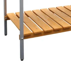 Habau Holz-Hochbeet mit Aluminiumrahmen, ca. B115/H89/T53,5 cm