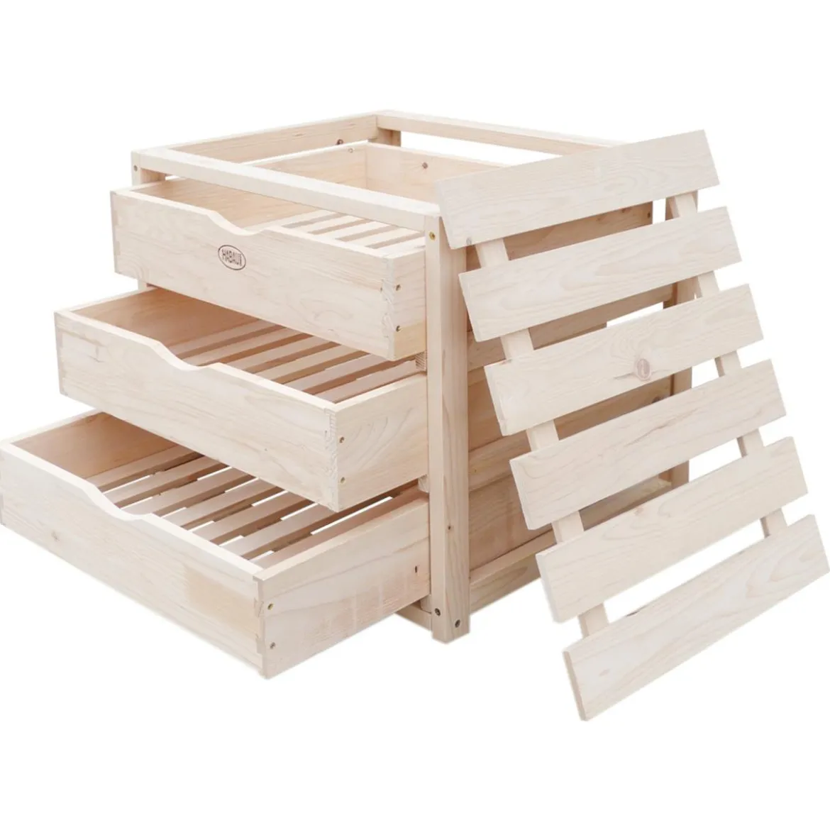 Habau Obst- und Gemüsehorde, ca. B50/H45/T40 cm