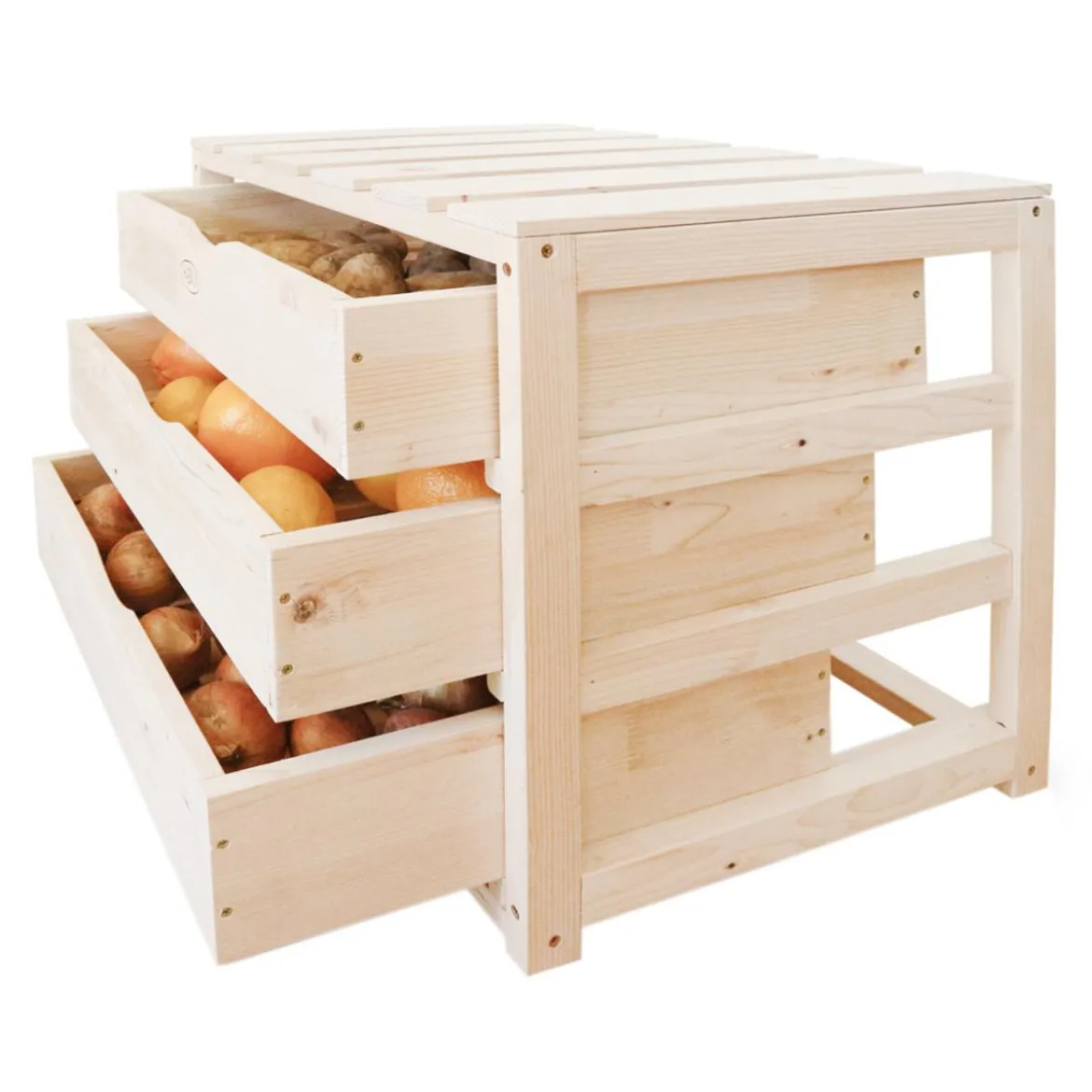 Habau Obst- und Gemüsehorde, ca. B50/H45/T40 cm