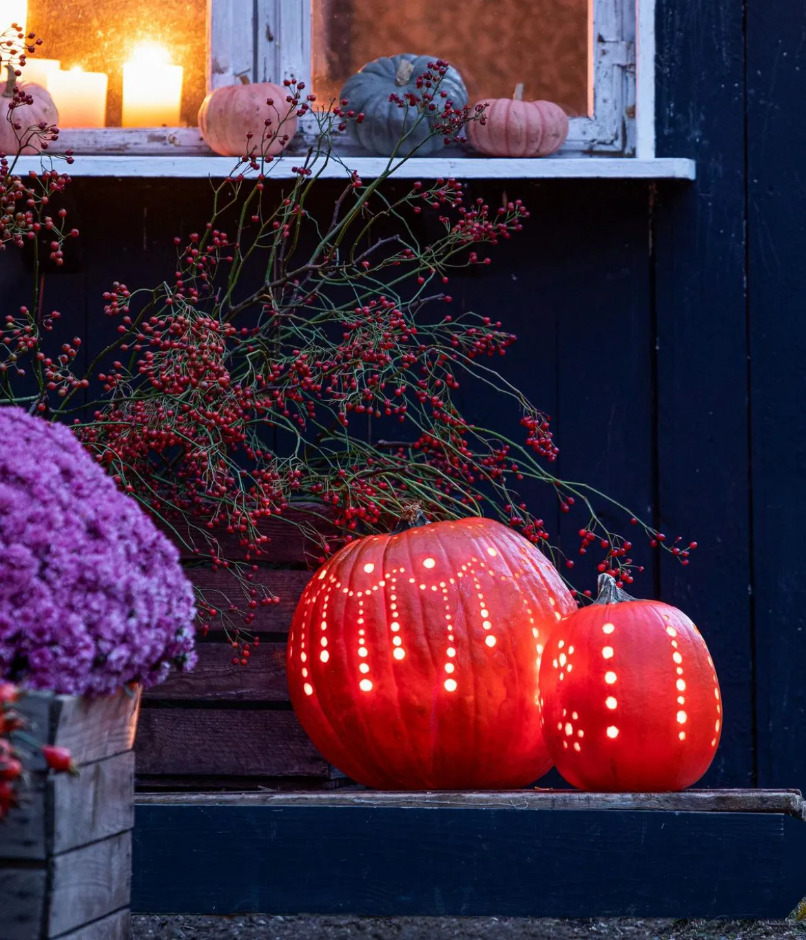 Halloween-Kürbis, ca. Ø21-25 cm