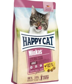 Happy Cat Trockenfutter für Katzen Minkas Sterilised, Geflügel, 10 kg
