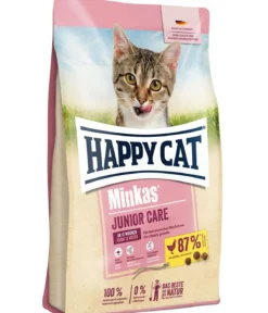 Happy Cat Trockenfutter für Katzen Minkas Junior Care, Geflügel, 10 kg