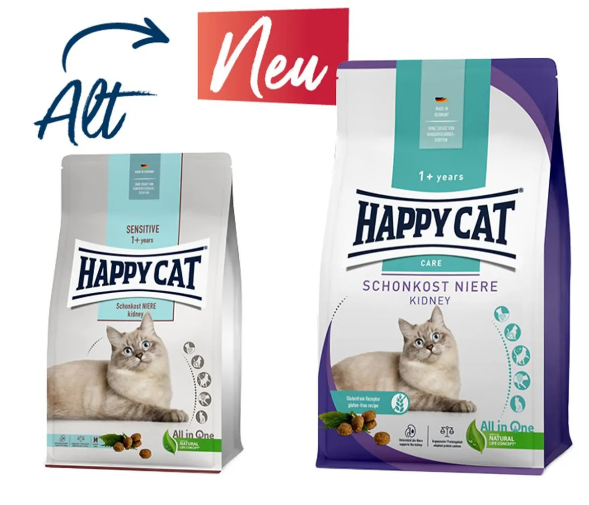 Happy Cat Trockenfutter für Katzen Care Schonkost Niere