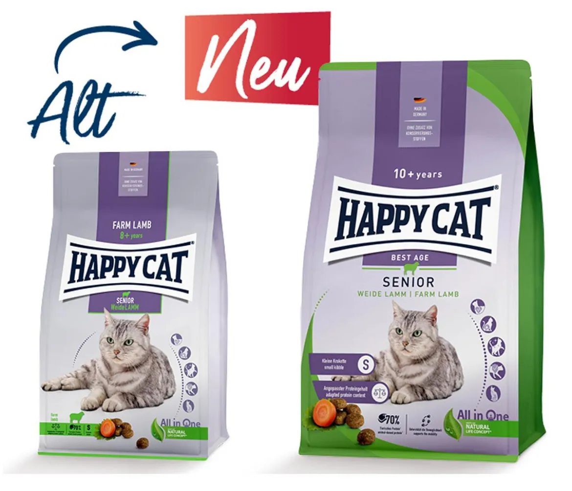Happy Cat Trockenfutter für Katzen Senior