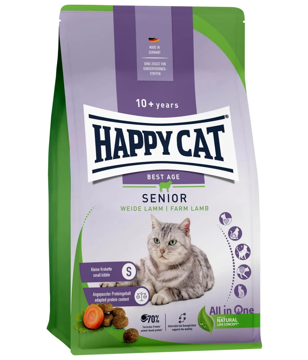Happy Cat Trockenfutter für Katzen Senior