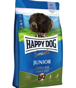 Happy Dog Trockenfutter für Hunde Sensible Junior, Lamm & Reis