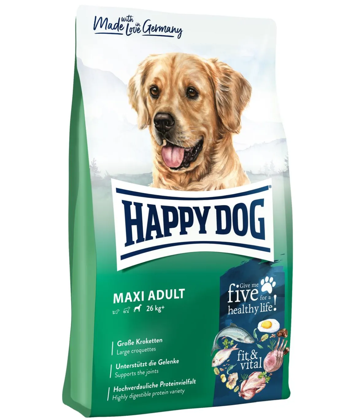 Happy Dog Trockenfutter für Hunde Fit & Vital Maxi Adult