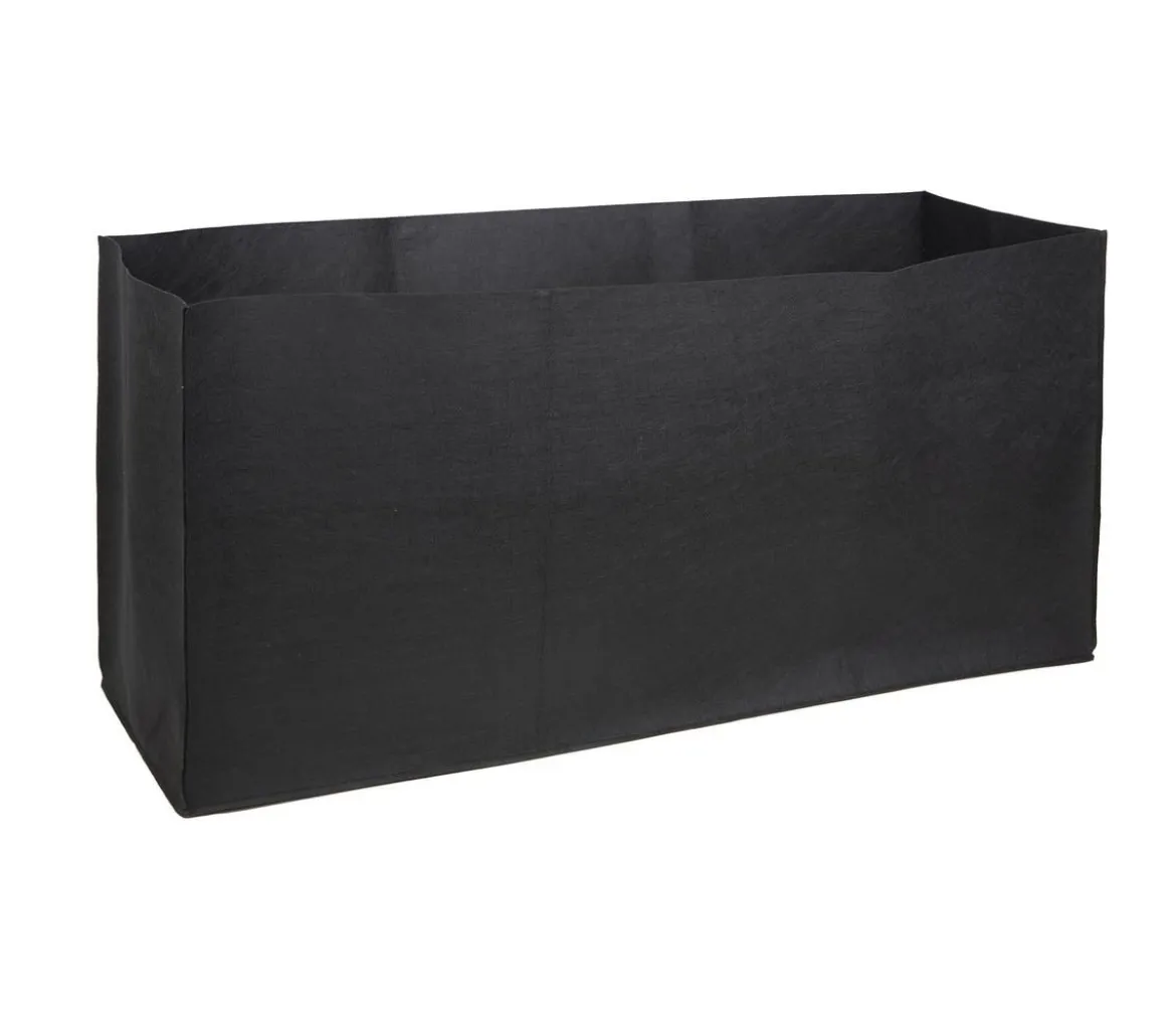 Herstera Filz-Pflanztasche, rechteckig, schwarz, ca. B150 cm