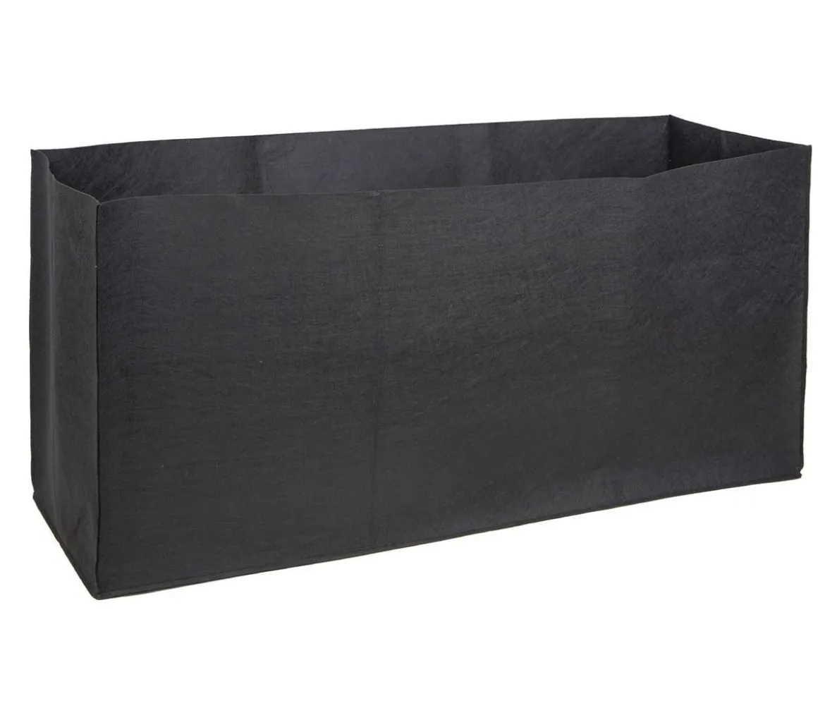 Herstera Filz-Pflanztasche, rechteckig, schwarz, ca. B80 cm