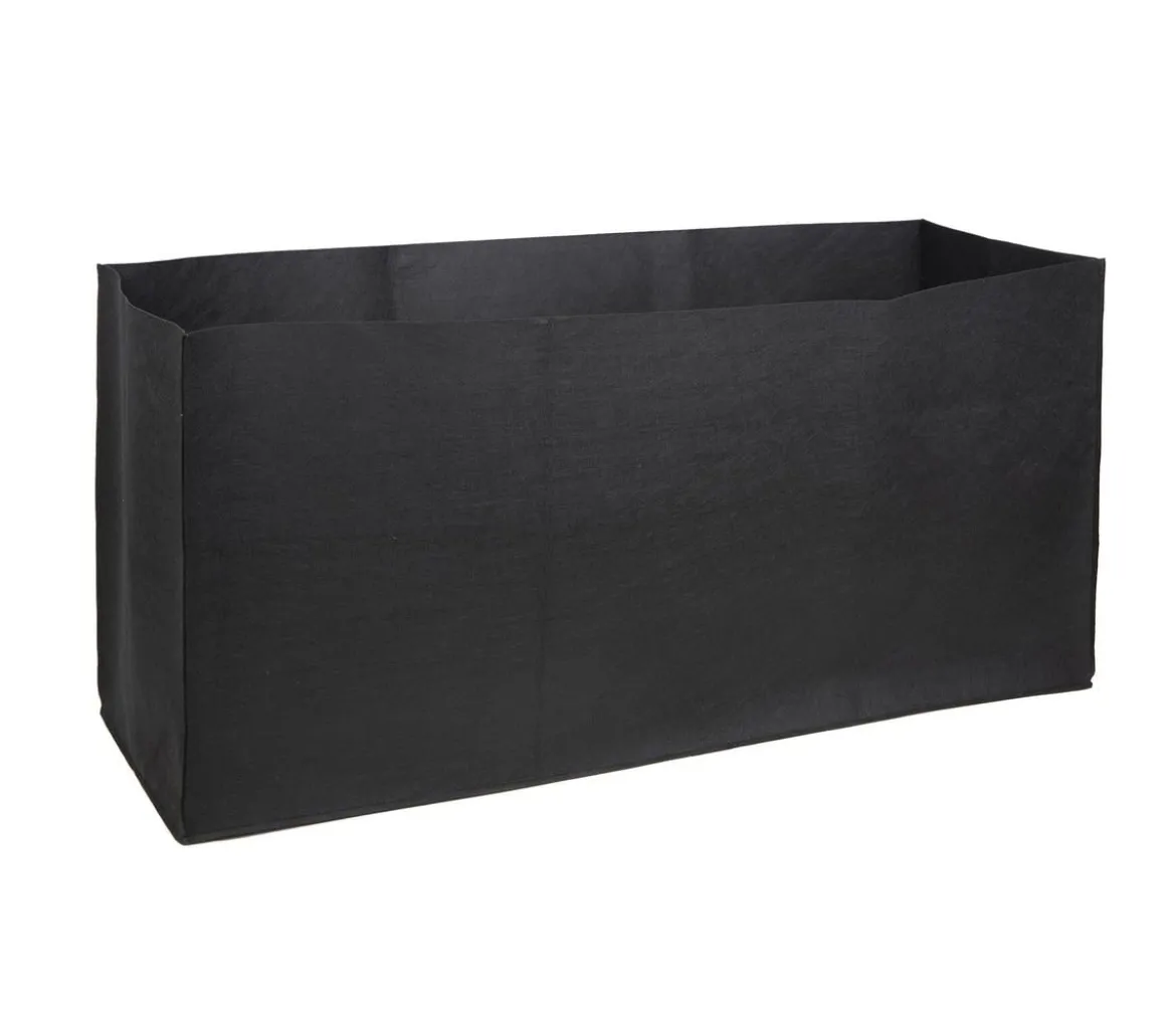 Herstera Filz-Pflanztasche, rechteckig, schwarz, ca. B100 cm