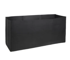 Herstera Filz-Pflanztasche, rechteckig, schwarz, ca. B120 cm