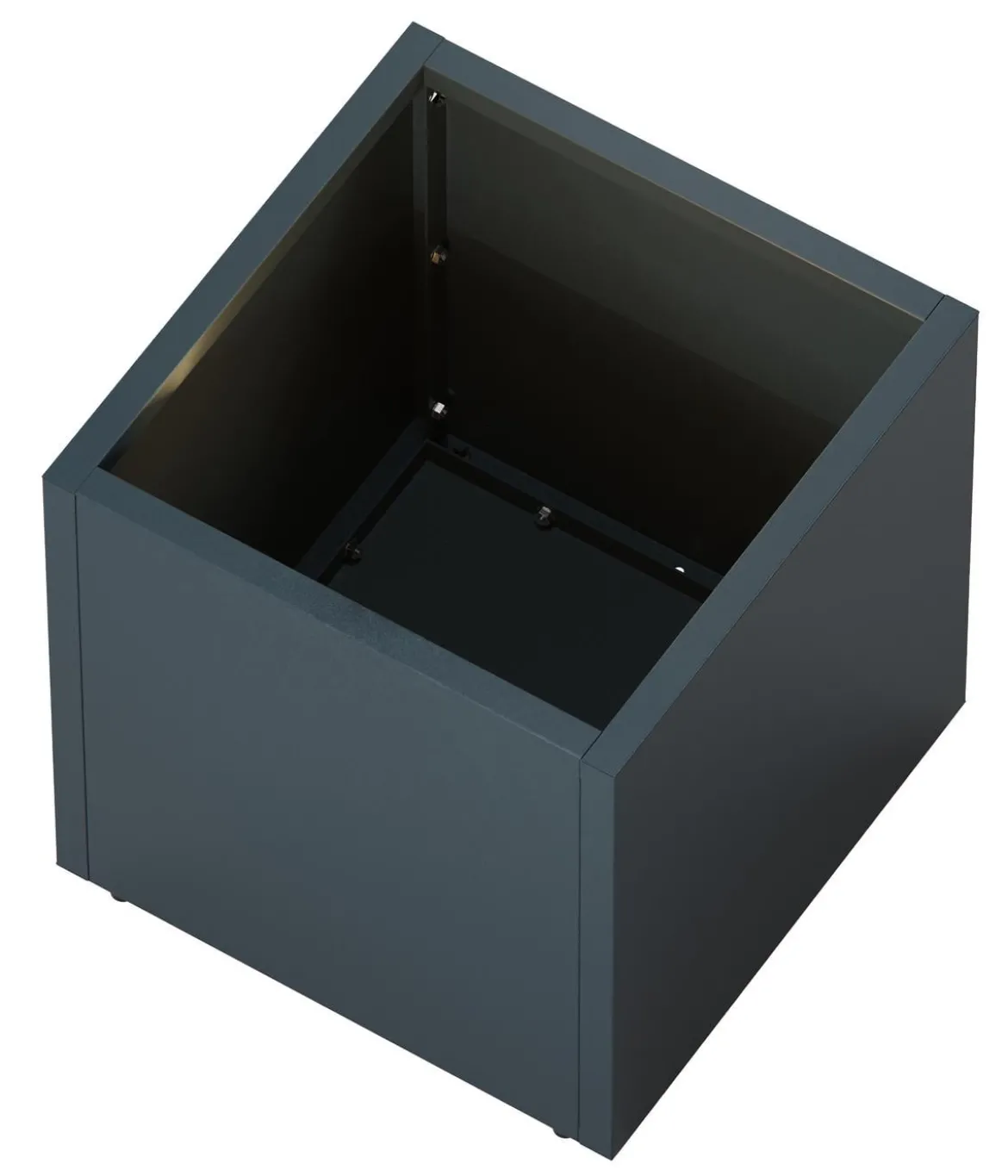 Herstera Metall-Pflanzkasten Cube LED, quadratisch, anthrazit