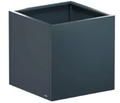 Herstera Metall-Pflanzkasten Cube LED, quadratisch, anthrazit