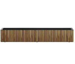 Herstera Metall-Pflanzkasten Deco Planter Xic, rechteckig, schwarz/natur