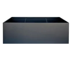 Herstera Metall-Pflanzkasten Cube Edge, rechteckig, anthrazit, ca. B150 cm