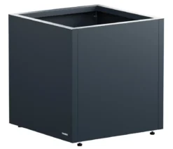 Herstera Metall-Pflanztopf Cube, quadratisch, anthrazit