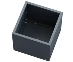 Herstera Metall-Pflanztopf Cube, quadratisch, anthrazit
