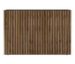 Herstera Metall-Raumtrenner Deco Planter, rechteckig, schwarz/natur