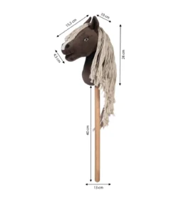 HKM KIDS Hobby Horse Professional Slim Line, dunkelbraun