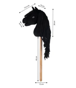 HKM KIDS Hobby Horse Professional Slim Line, schwarz