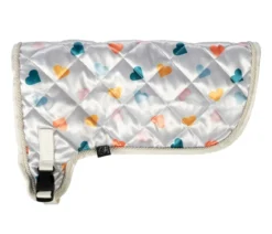 HKM KIDS Hobby Horsing Decke mit Print, weiß mit Herzchen