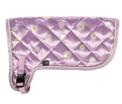 HKM KIDS Hobby Horsing Decke mit Print, violett mit Gänseblümchen