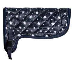 HKM KIDS Hobby Horsing Decke mit Print, navy mit Sternenmuster