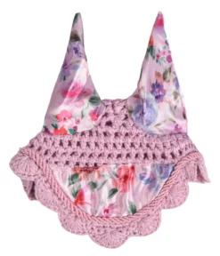 HKM KIDS Hobby Horsing Fliegenhaube mit Print, flower