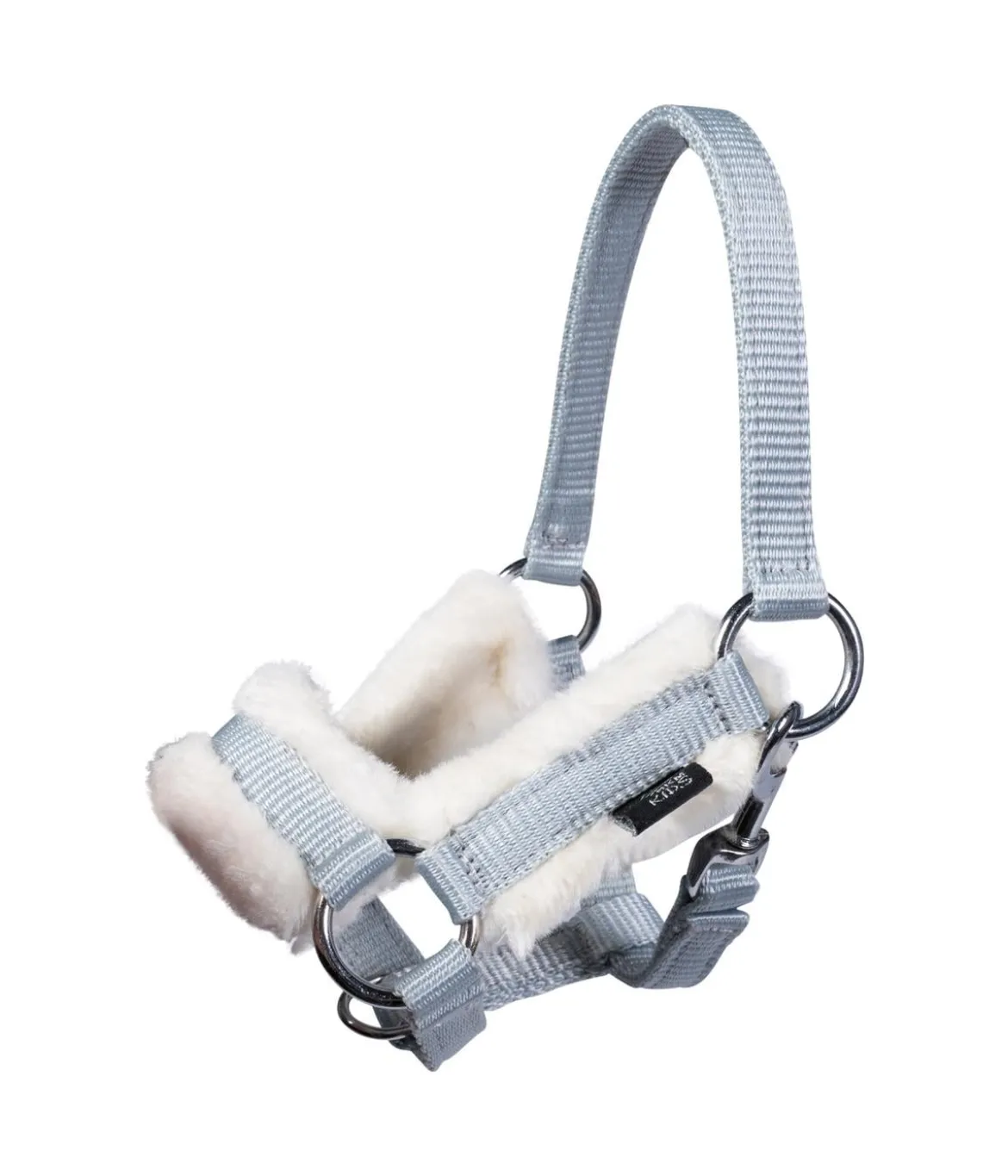HKM KIDS Hobby Horsing Halfter und Strick, grau