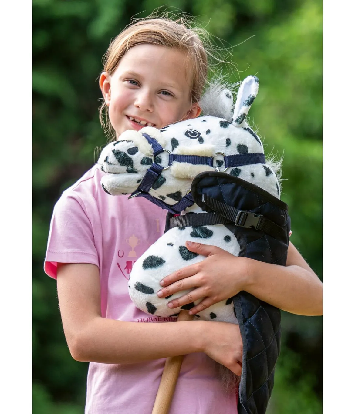 HKM KIDS Hobby Horsing Halfter und Strick, dunkelblau