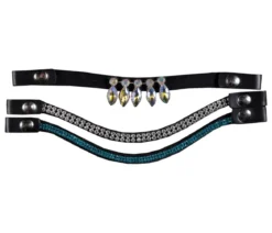 HKM KIDS Hobby Horsing Stirnbänder, blau/silber, 3er-Set