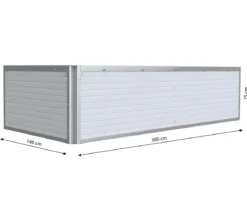 Hochbeet Ursula, inkl. Frühbeetaufsatz, ca. B300/H75/T140 cm