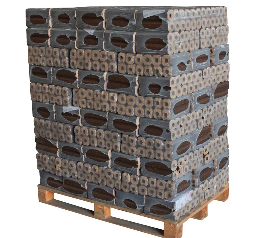 Holzbrikett Pini Kay, 96 x 10 kg, 8-eckig in Folie