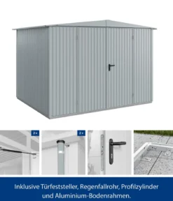 Hörmann Berry-Gerätehaus Classic-S Typ 3, ca. B323,6/H219,4/T247,7 cm